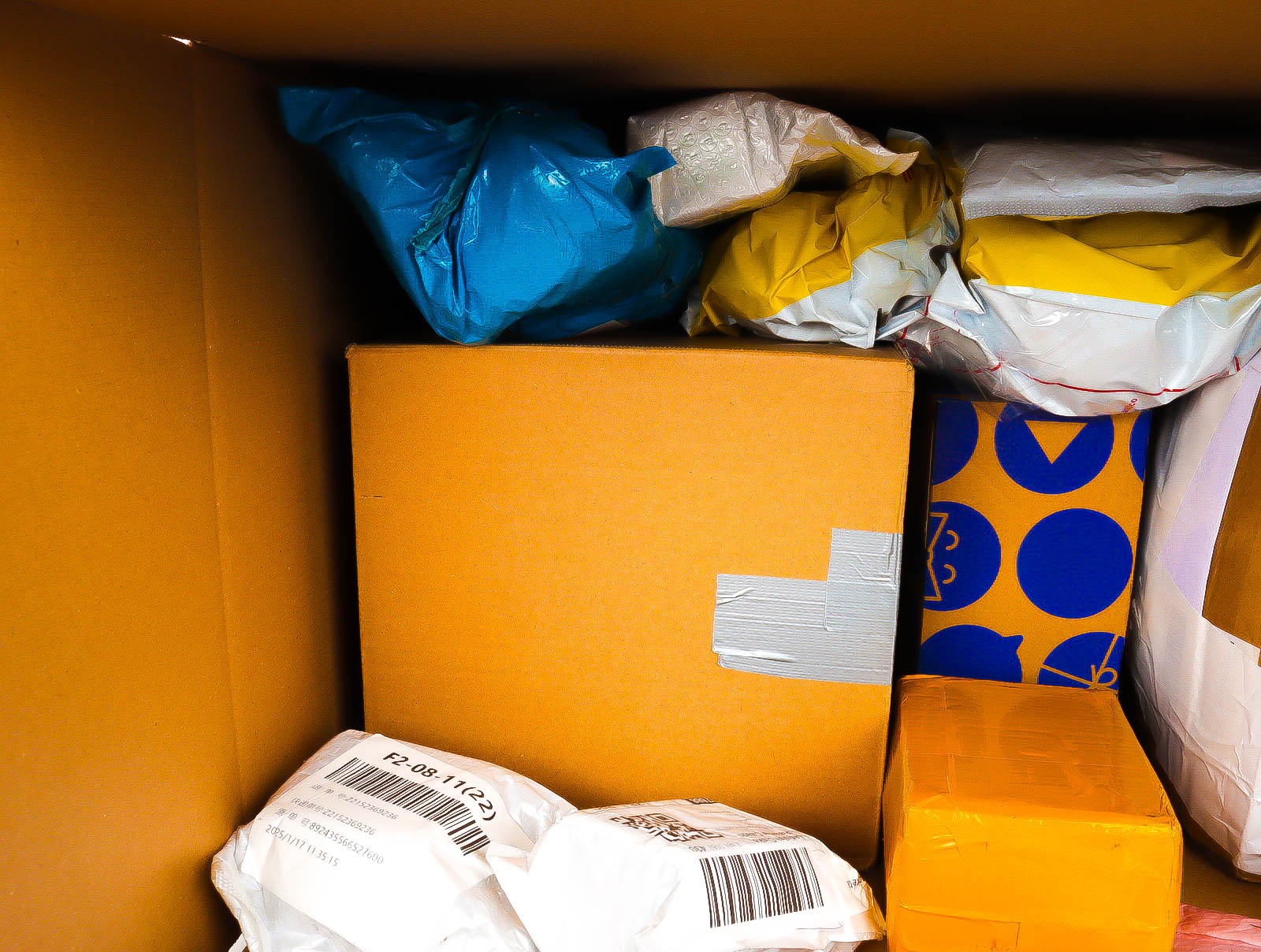 XL Doos met Verloren & Retour Postpakketten