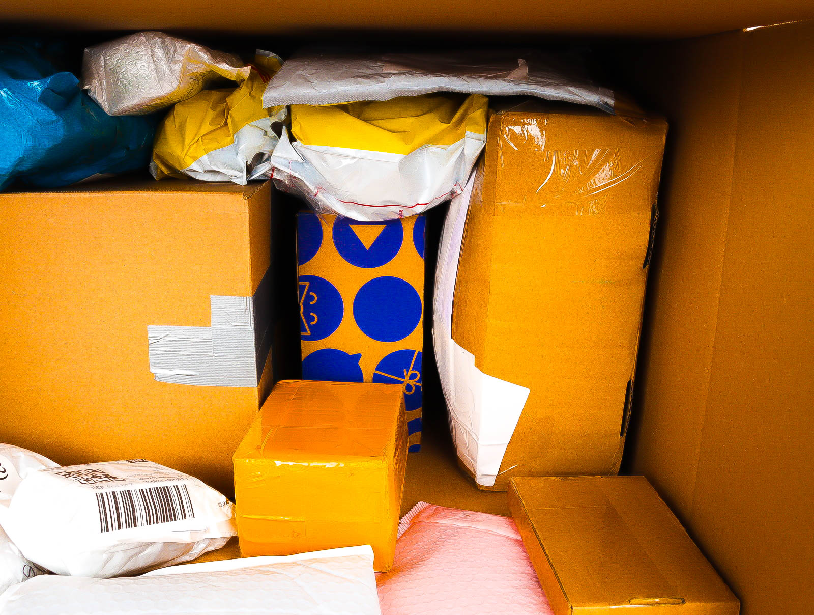 XL Doos met Verloren & Retour Postpakketten