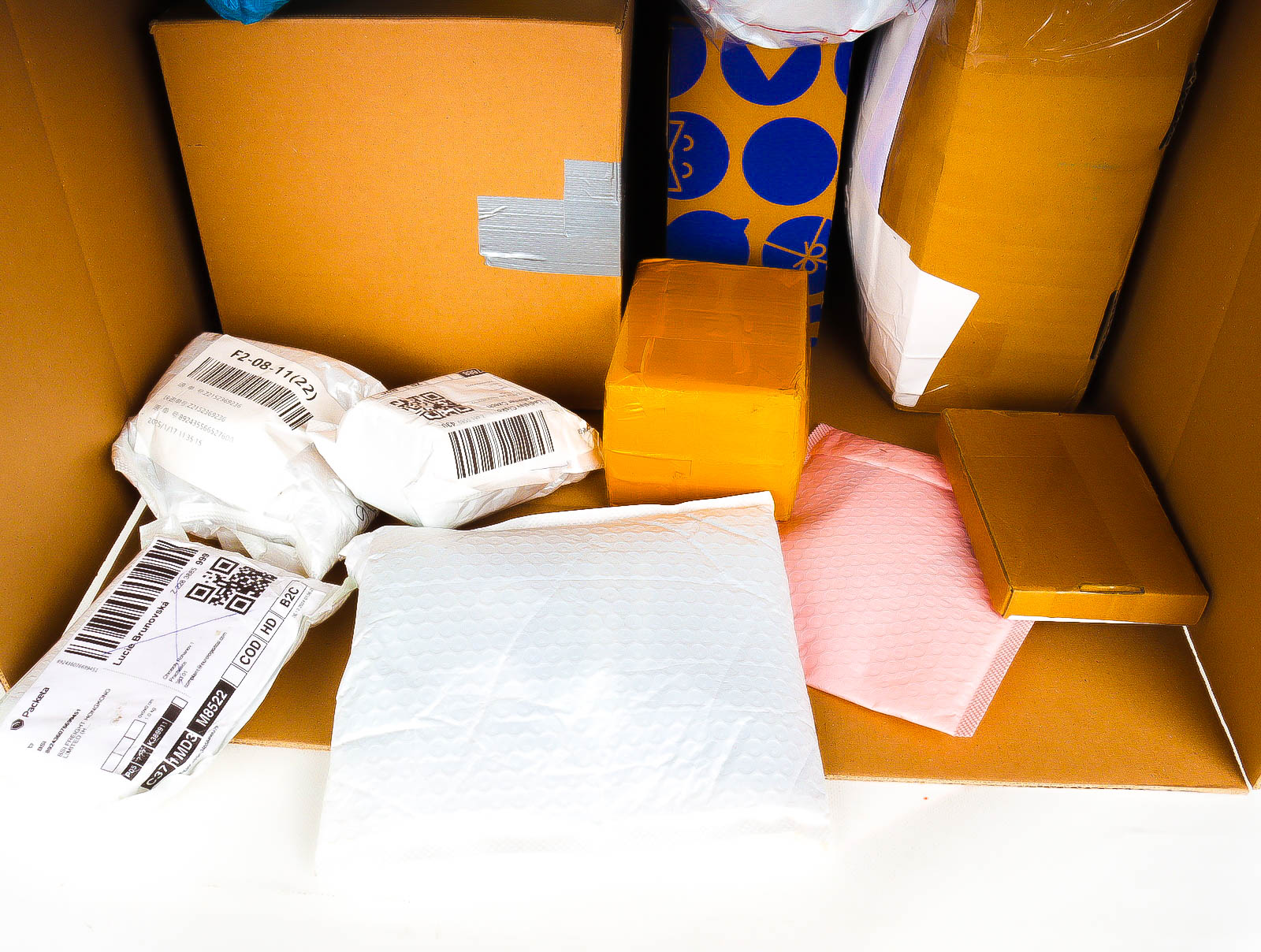 XL Doos met Verloren & Retour Postpakketten