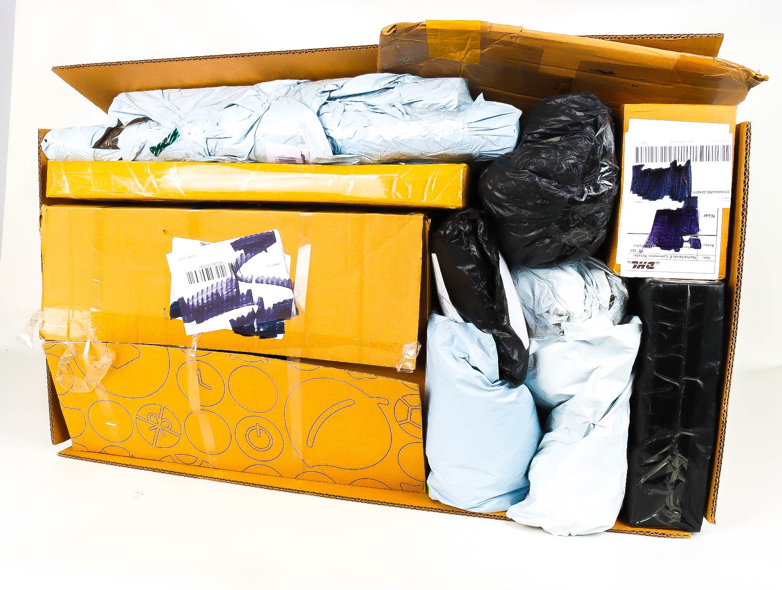 XXL Doos met Verloren & Retour Postpakketten