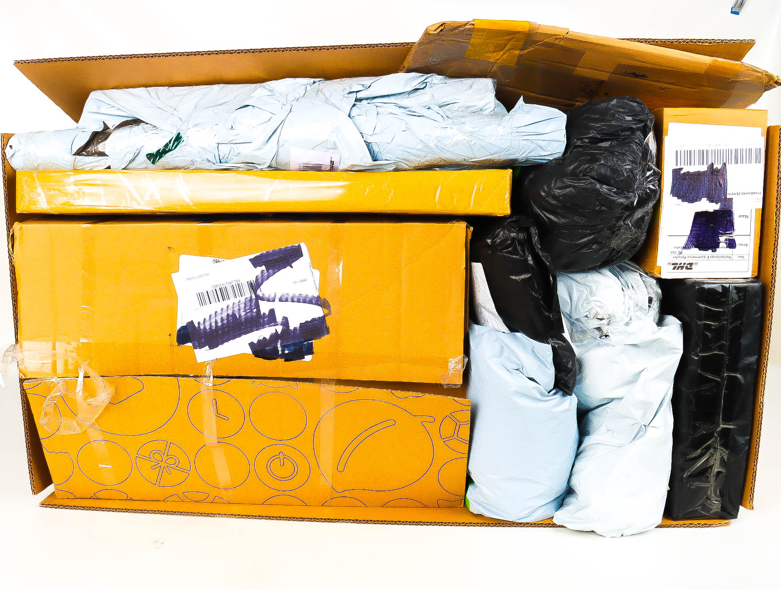 XXL Doos met Verloren & Retour Postpakketten