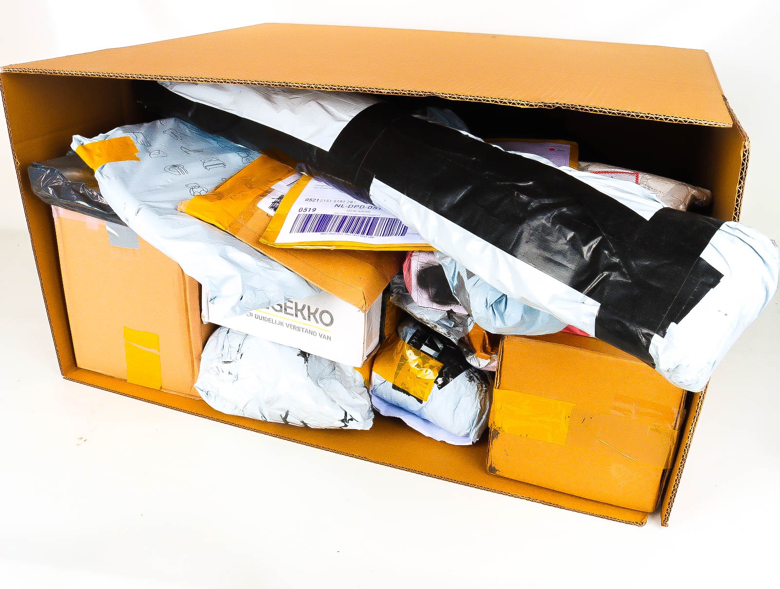 XXL Doos met Verloren & Retour Postpakketten