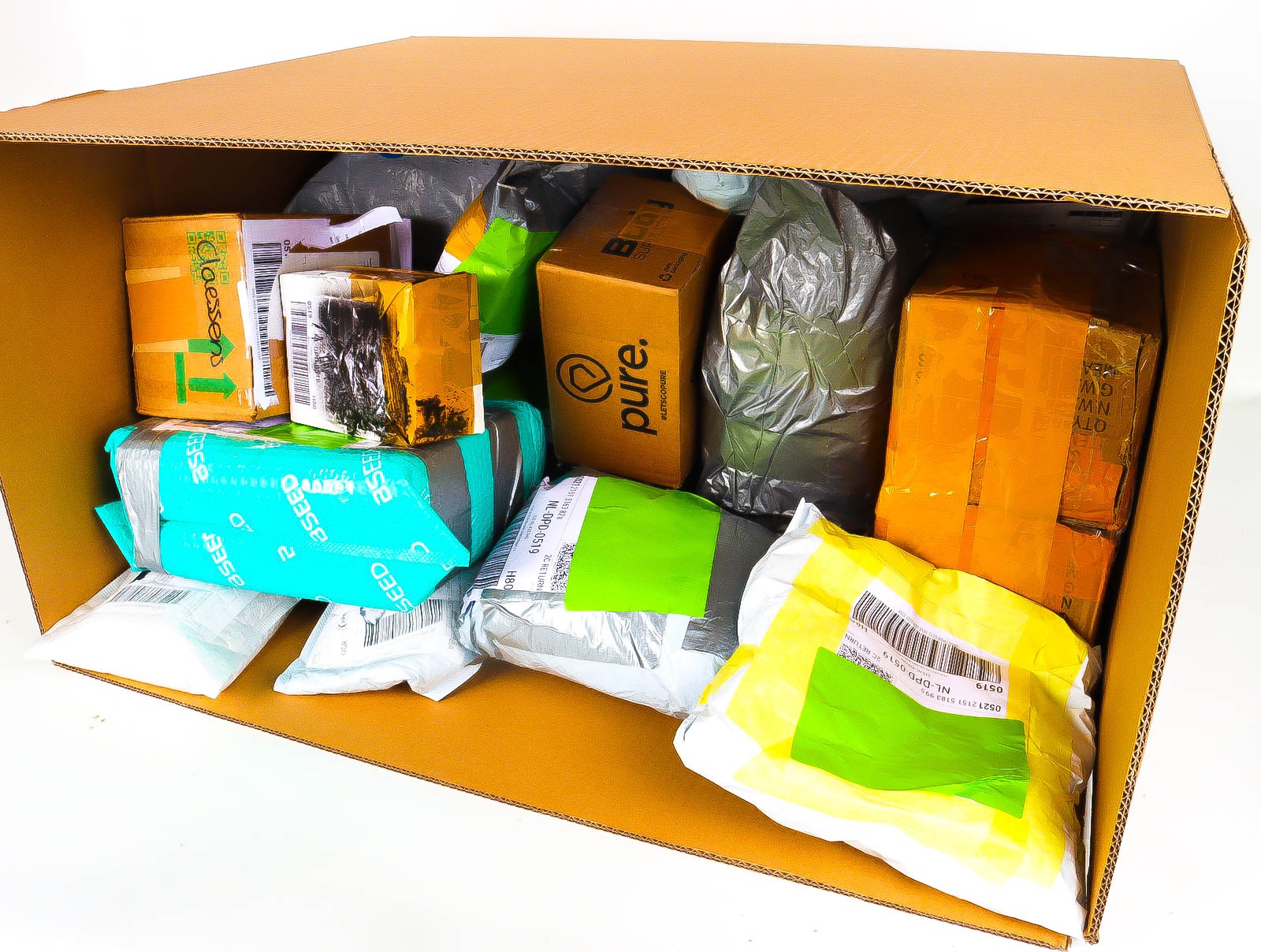 XXL Doos met Verloren & Retour Postpakketten